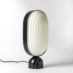 Đèn Bàn Bầu Dục Hình Sọc Gợn Sóng Bắc Âu