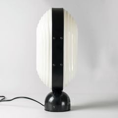Đèn Bàn Bầu Dục Hình Sọc Gợn Sóng Bắc Âu