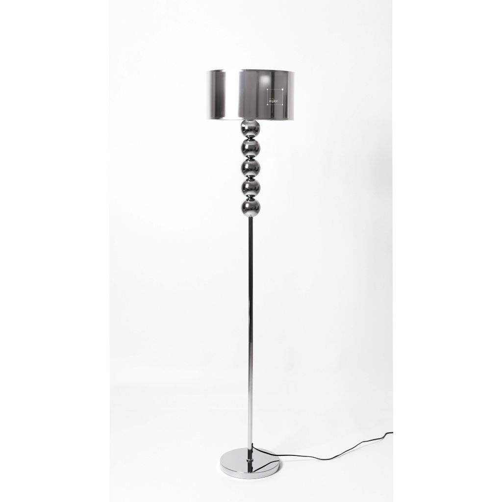 Đèn Sàn Inox Mạ Điện Phong Cách Retro Khối Tròn Thân Đèn