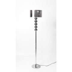 Đèn Sàn Inox Mạ Điện Phong Cách Retro Khối Tròn Thân Đèn