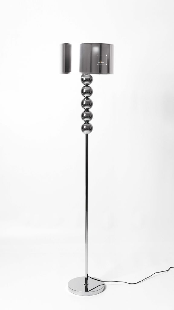 Đèn Sàn Inox Mạ Điện Phong Cách Retro Khối Tròn Thân Đèn