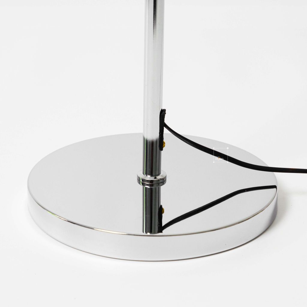 Đèn Sàn Inox Mạ Điện Phong Cách Retro Khối Tròn Thân Đèn
