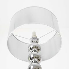 Đèn Sàn Inox Mạ Điện Phong Cách Retro Khối Tròn Thân Đèn