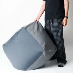 Ghế Lười Túi Đậu Hình Trụ Vuông Cotton Thun Mềm Mại