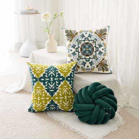 Set Vỏ Gối Tựa Lưng Phối Mẫu Phong Cách Hiện Đại 02