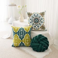 Set Vỏ Gối Tựa Lưng Phối Mẫu Phong Cách Hiện Đại 02