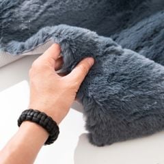Thảm Lông Thỏ Sợi Lông Sát Mềm Mại Đế Canvas Thảm Trang Trí Cao Cấp