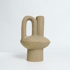 Bình Hoa Gốm Wabi Sabi Nâu Cổ Daigo