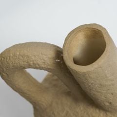Bình Hoa Gốm Wabi Sabi Nâu Cổ Daigo