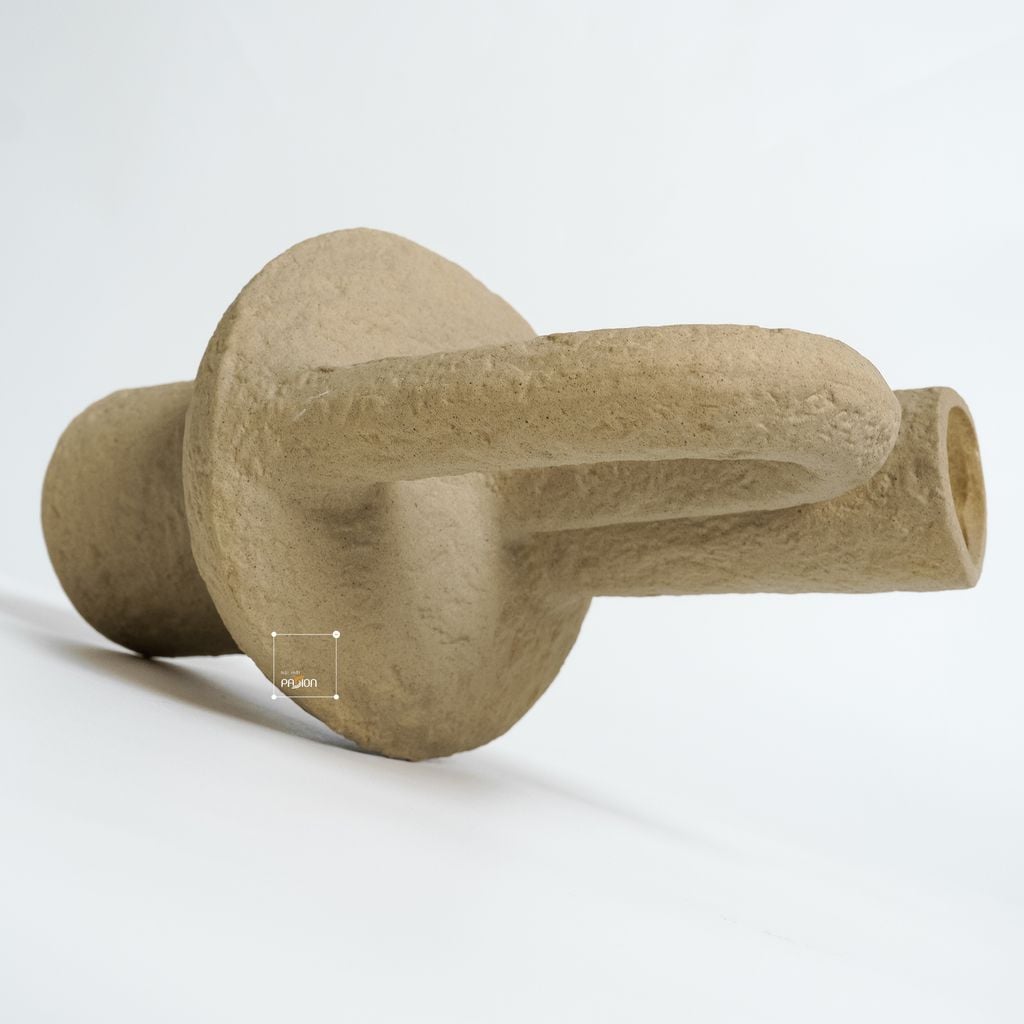 Bình Hoa Gốm Wabi Sabi Nâu Cổ Daigo