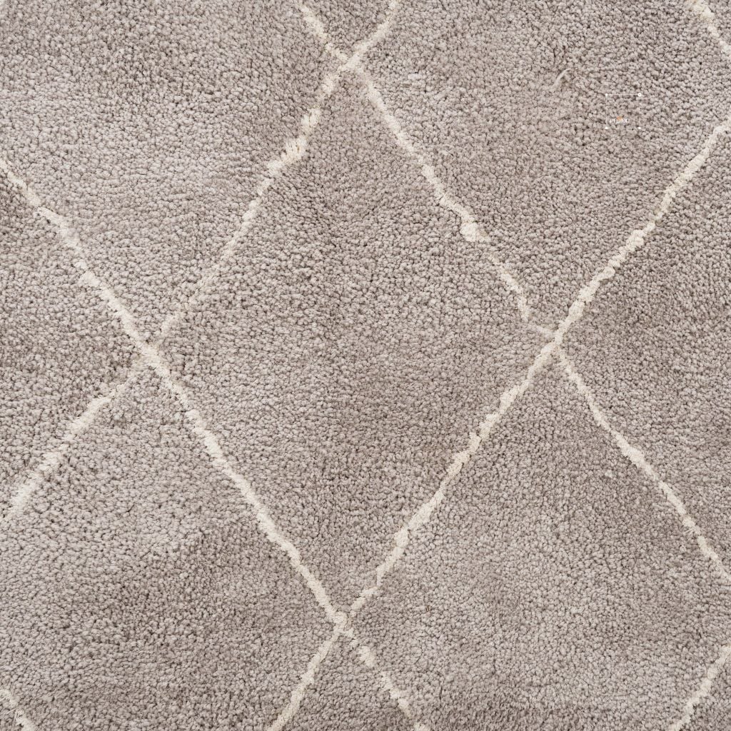 Thảm Lông Sợi Ngắn Thổ Nhĩ Kỳ Dệt Sợi In Caro Xéo