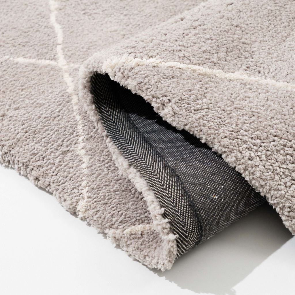 Thảm Lông Sợi Ngắn Thổ Nhĩ Kỳ Dệt Sợi In Caro Xéo