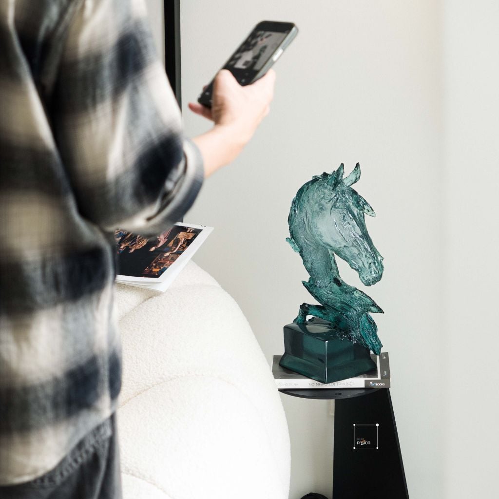 Tượng Ngựa Decor Trong Suốt Điêu Khắc Thủ Công