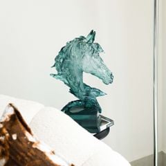 Tượng Ngựa Decor Trong Suốt Điêu Khắc Thủ Công