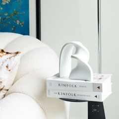 Tượng Decor Hình Xoắn Bằng Gốm Phong Cách Tối Giản