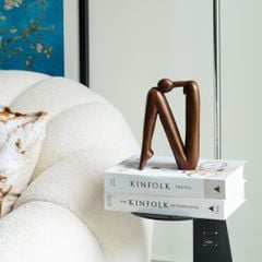 Tượng Điêu Khắc Trừu Tượng Dáng Ngồi Stickman