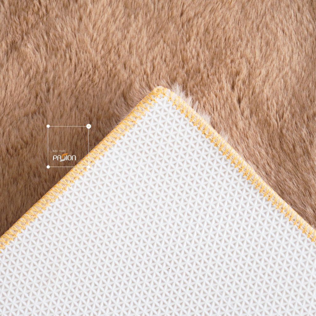 Thảm Lông Thỏ Sợi Lông Sát Mềm Mại Đế Canvas Thảm Trang Trí Cao Cấp