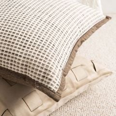 Vỏ Gối Tựa Trang Trí Sofa Da Nâu Phối Màu Wabi Sabi