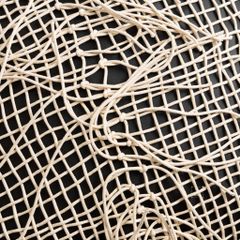 Vỏ Gối Tựa Lưng Sofa Vuông Dệt Thủ Công Cao Cấp Tua Rua Tông Nâu Nhạt