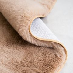 Thảm Lông Thỏ Sợi Lông Sát Mềm Mại Đế Canvas Thảm Trang Trí Cao Cấp