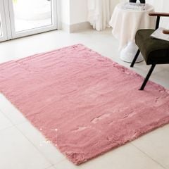 Thảm Lông Thỏ Sợi Lông Sát Mềm Mại Đế Canvas Thảm Trang Trí Cao Cấp