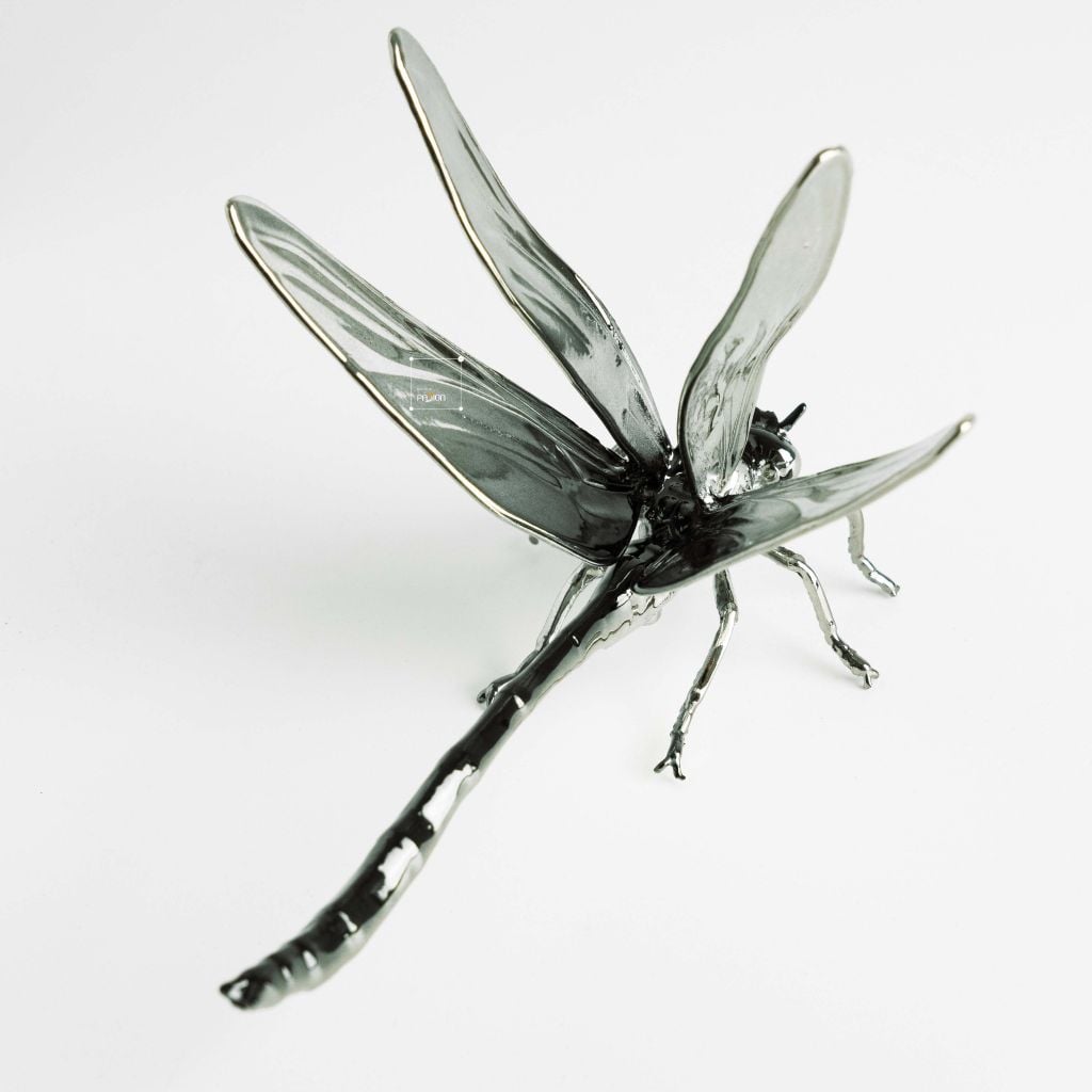 Tượng Chuồn Chuồn Trang Trí Bằng Kim Loại Sang Trọng