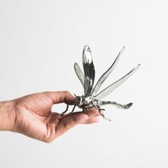 Tượng Chuồn Chuồn Trang Trí Bằng Kim Loại Sang Trọng