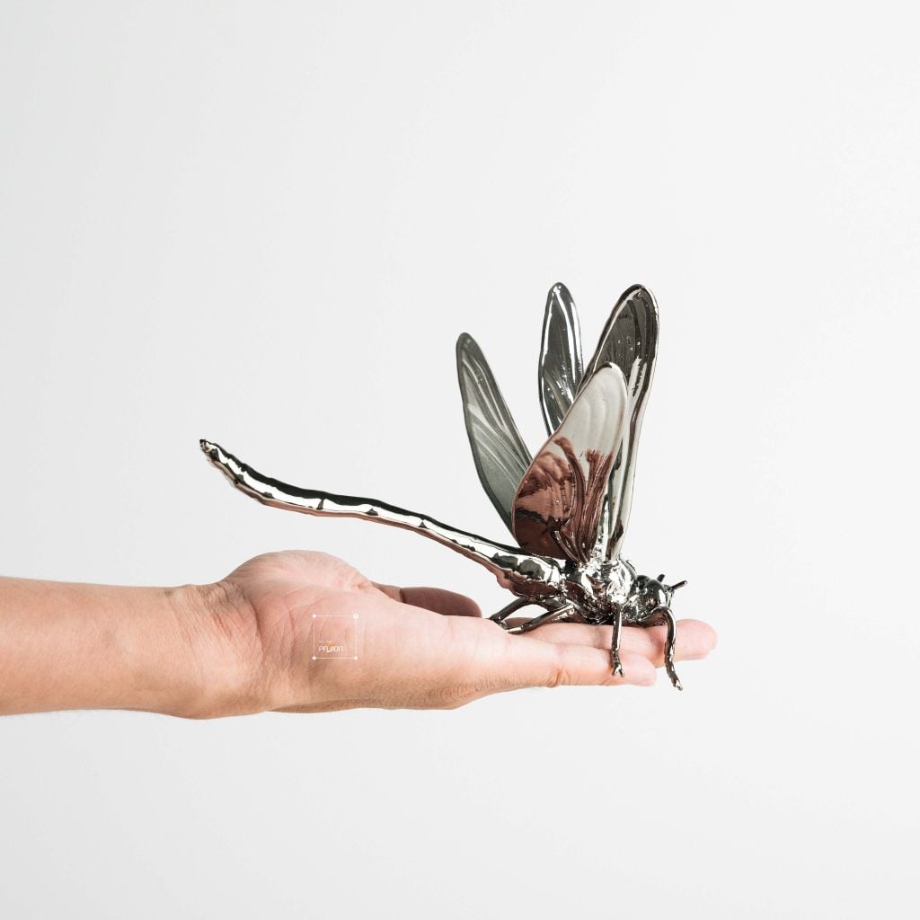 Tượng Chuồn Chuồn Trang Trí Bằng Kim Loại Sang Trọng