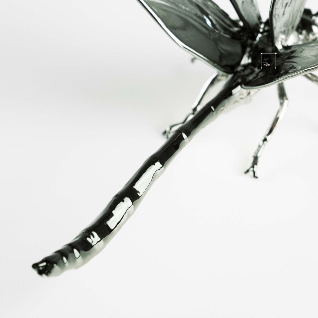 Tượng Chuồn Chuồn Trang Trí Bằng Kim Loại Sang Trọng