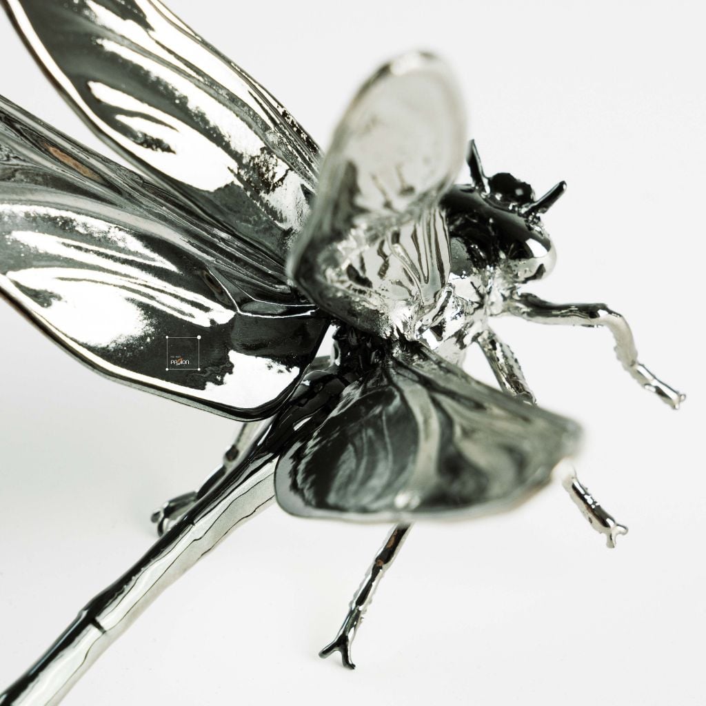 Tượng Chuồn Chuồn Trang Trí Bằng Kim Loại Sang Trọng