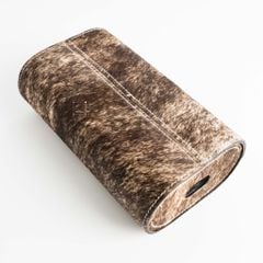 Hộp Khăn Giấy Ăn Thép Không Gỉ Phối Lông Sang Trọng