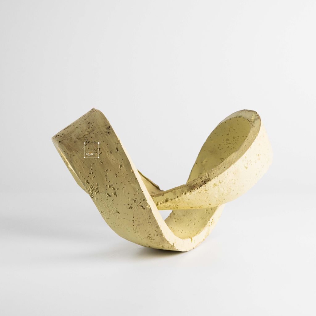 Đồ Trang Trí Hình Học Xoắn Wabi Sabi Trừu Tượng