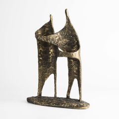 Tượng Decor Đồng Phong Cách Wabi-sabi Cổ Điêu Khắc Vũ Công