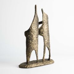 Tượng Decor Đồng Phong Cách Wabi-sabi Cổ Điêu Khắc Vũ Công