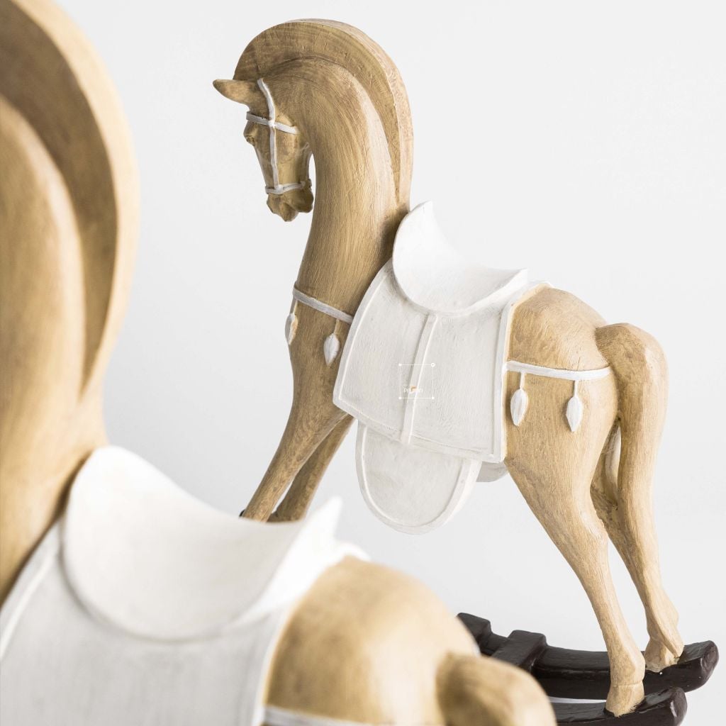 Ngựa Gỗ Decor Phong Cách Retro Châu Âu