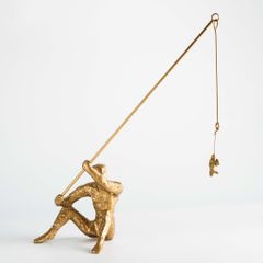 Tượng Ngồi Câu Cá Trừu Tượng Hiện Đại