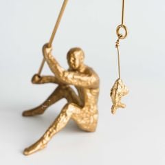 Tượng Ngồi Câu Cá Trừu Tượng Hiện Đại
