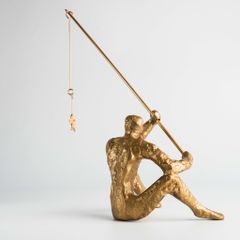 Tượng Ngồi Câu Cá Trừu Tượng Hiện Đại