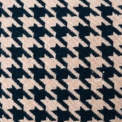 Gối Tựa Lưng Lông Len Dệt Họa Tiết Houndstooth
