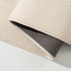 Thảm Trải Sàn Phong Cách Màu Trắng Bắc Âu Sợi Dệt Chống Thấm Caro Vuông