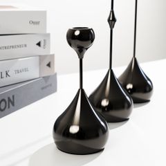 Set 3 Chân Đế Nến Để Bàn Tiệc Kim Loại Cao Cấp
