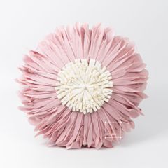 Vỏ Gối Tròn Tựa Lưng Sofa Đính Hoa Hướng Dương Sang Trọng