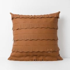 Vỏ Gối Tựa Lưng Jacquard Tông Nâu Sang Trọng
