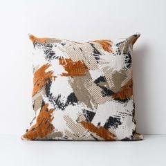Vỏ Gối Tựa Lưng Jacquard Tông Nâu Sang Trọng