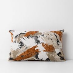 Vỏ Gối Tựa Lưng Jacquard Tông Nâu Sang Trọng