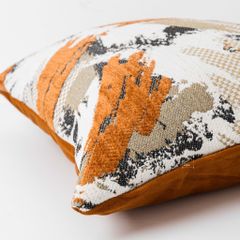 Vỏ Gối Tựa Lưng Jacquard Tông Nâu Sang Trọng