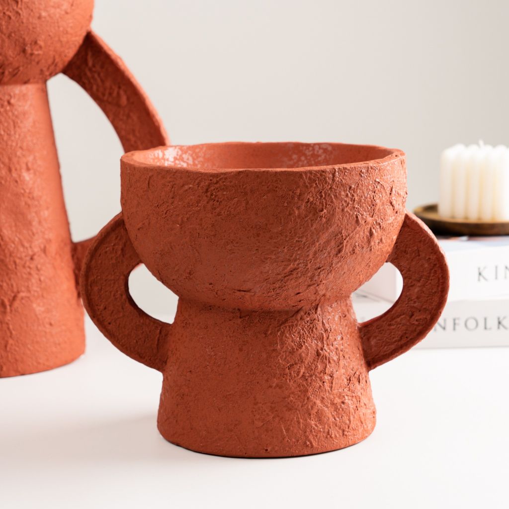 Set Tượng Decor Gốm Sứ Tay Cầm Hình Chiếc Cup Trừu Tượng