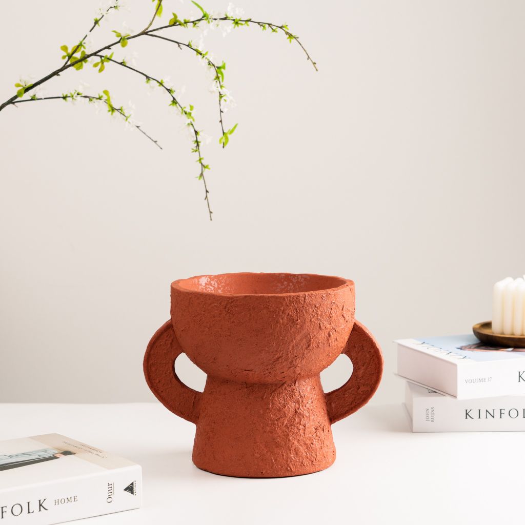 Set Tượng Decor Gốm Sứ Tay Cầm Hình Chiếc Cup Trừu Tượng