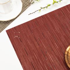 Tấm Lót Bàn Ăn Placemat PVC Phương Tây Cách Nhiệt Gân Trơn
