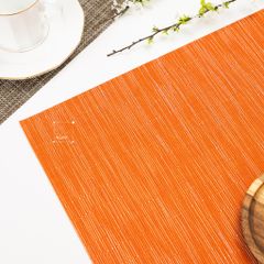 Tấm Lót Bàn Ăn Placemat PVC Phương Tây Cách Nhiệt Gân Trơn